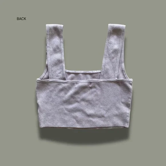 Cropped Ribbed Tank Top - Picture 4 of 4